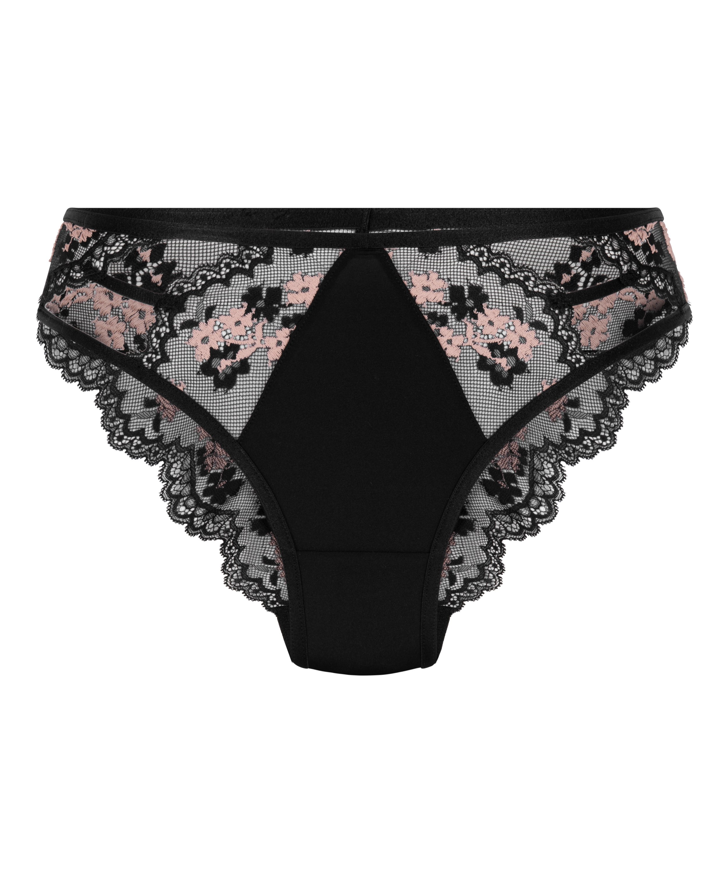 Culotte brésilienne Piper, Noir, main