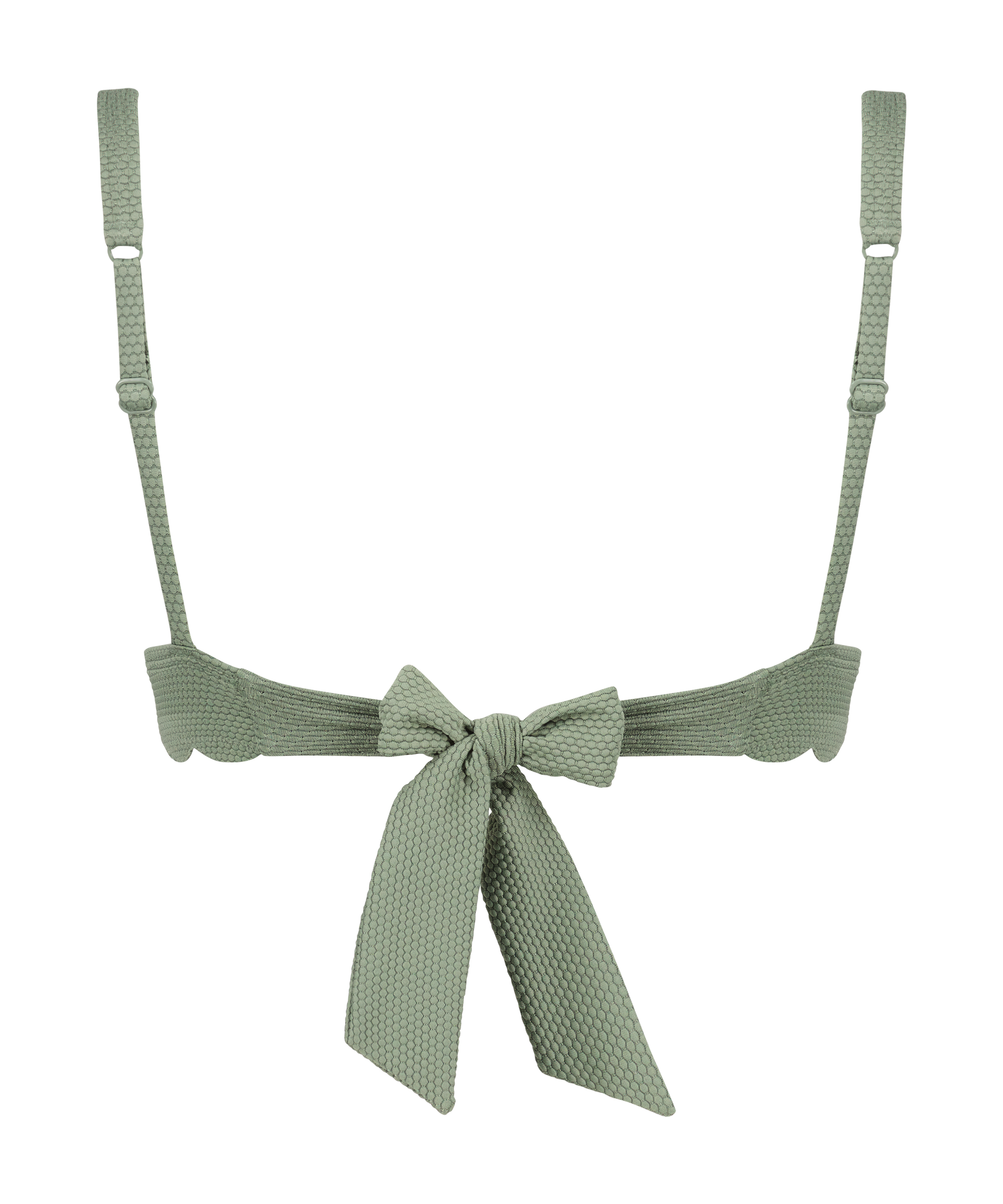 Haut de bikini Triangle Scallop, Vert, main