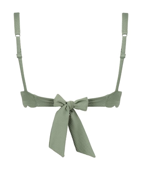 Haut de bikini Triangle Scallop, Vert