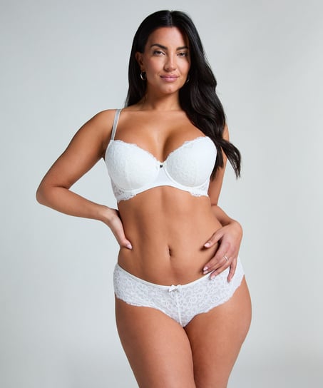 Soutien-gorge à armatures préformé Marine, Blanc