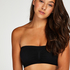 Top bandeau Seamless, Noir