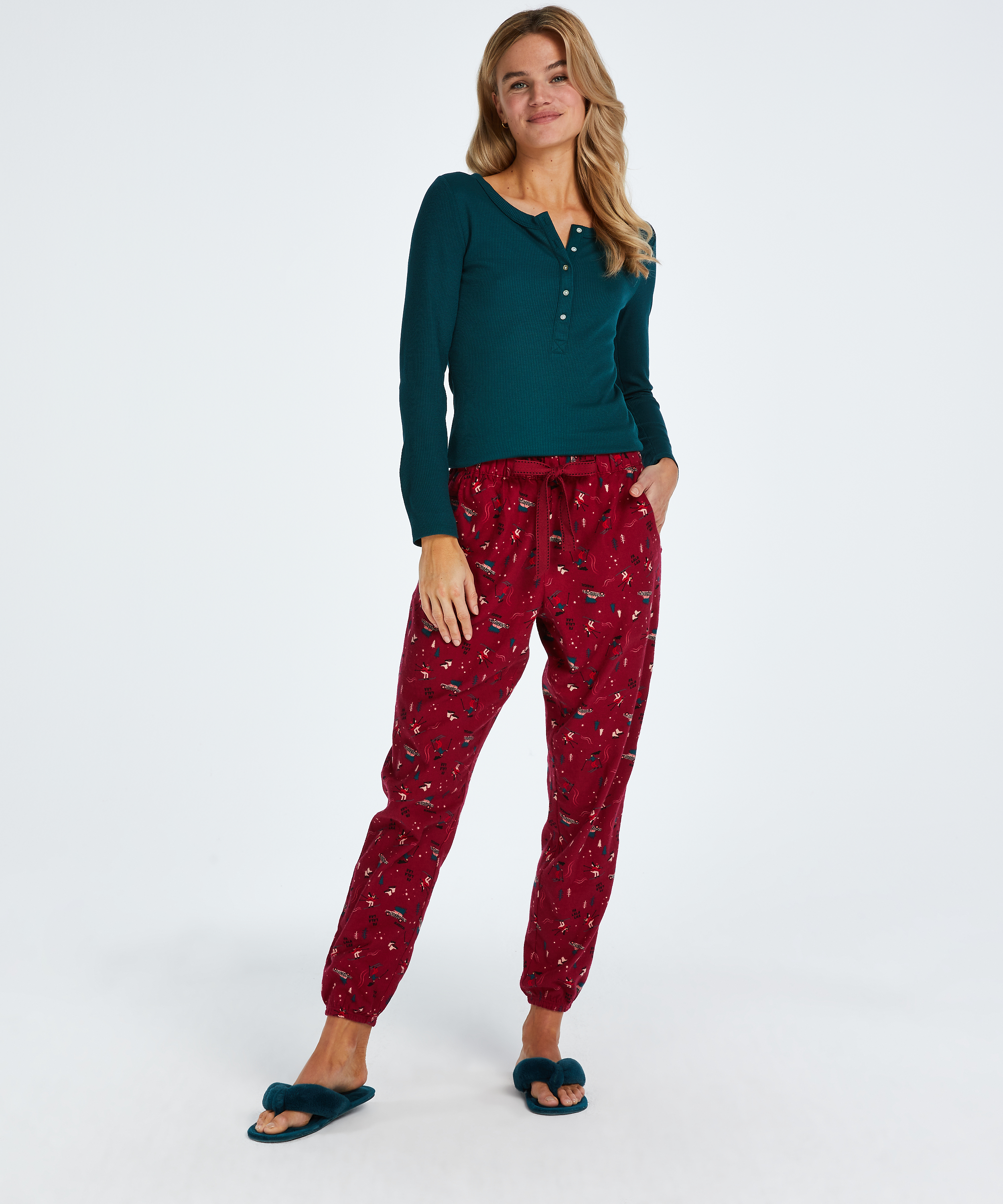 Pantalon de pyjama Twill, Rouge, main