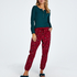 Pantalon de pyjama Twill, Rouge