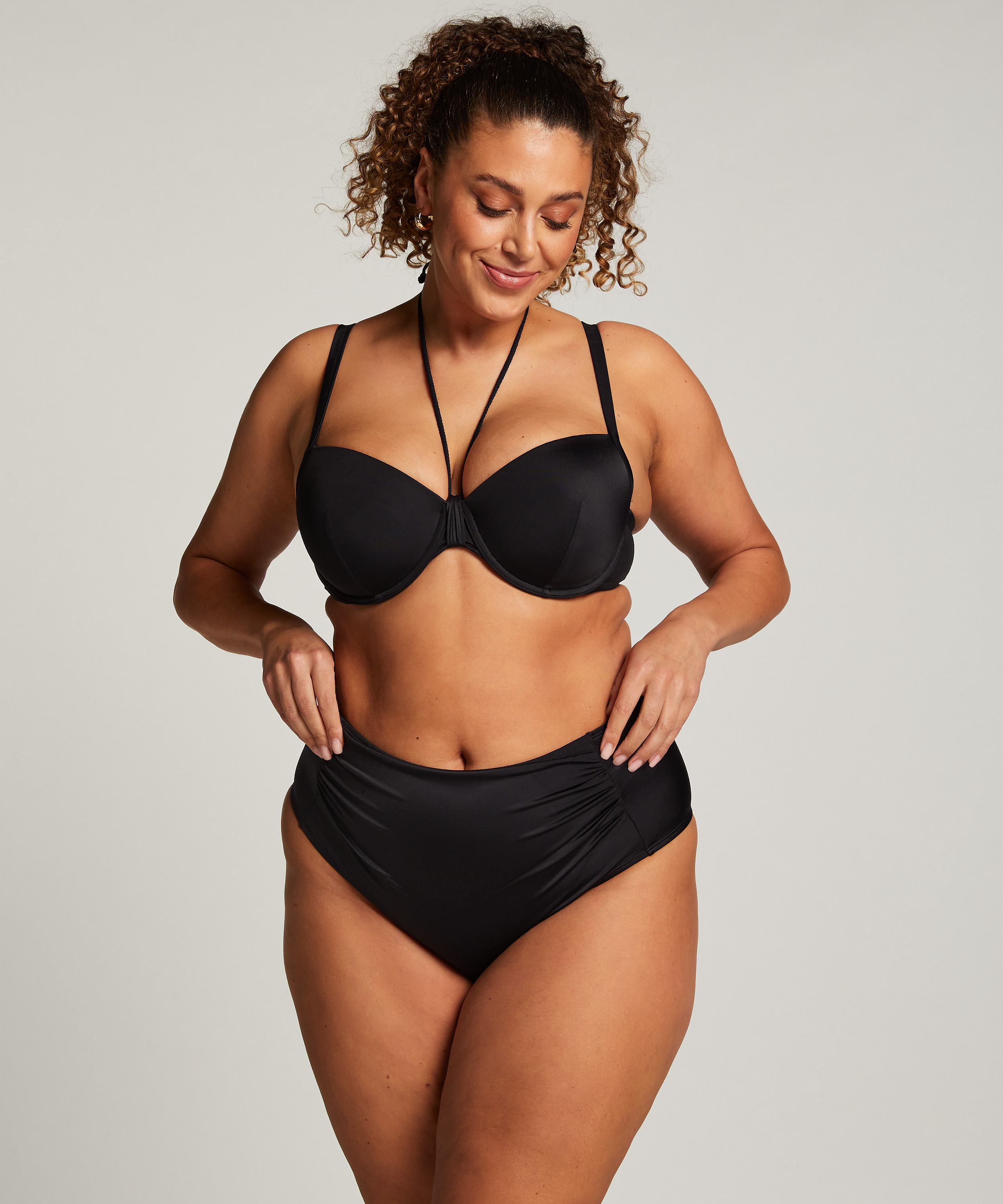 Slip de Bikini Luxe, Noir, main
