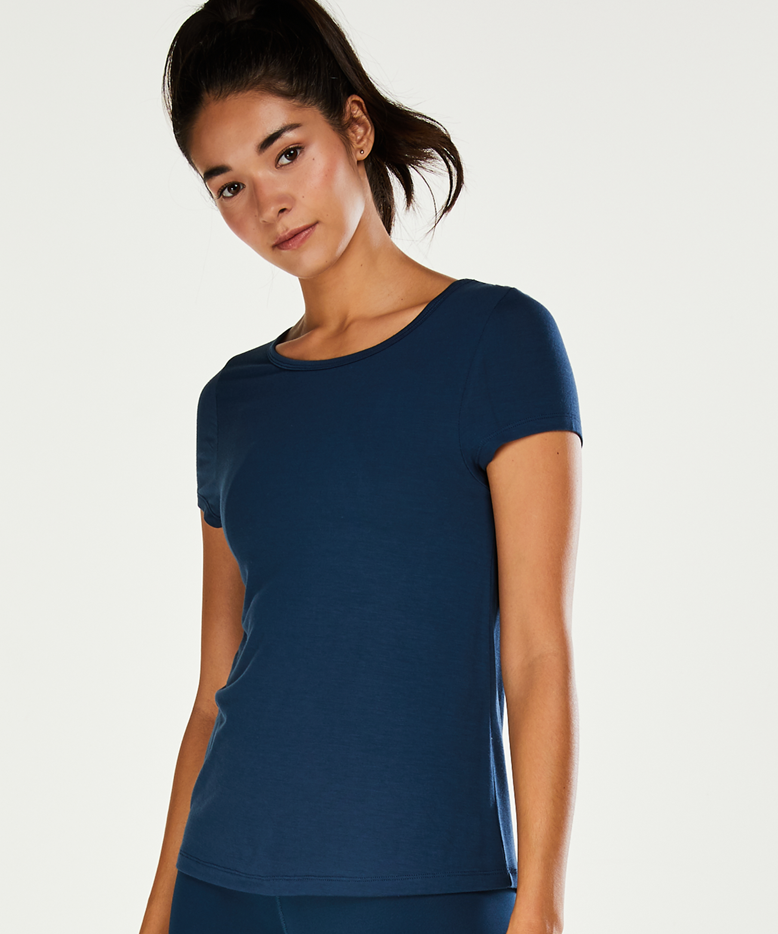 T-shirt de sport HKMX mesh, Bleu, main