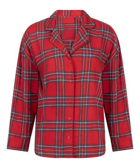 Haut de Pyjama Flanel, Rouge