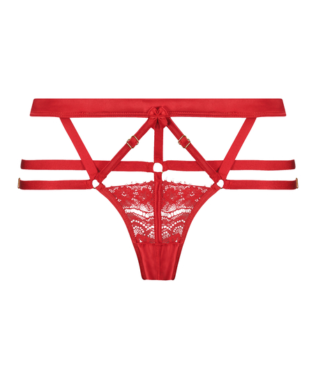 Slip brésilien ouvert Mitzy, Rouge