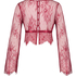 Top Allover Lace, Rouge