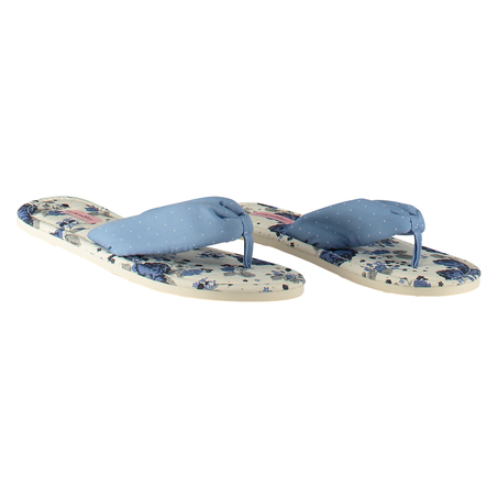Flip-flops Poplin, Bleu