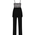 Tenue de pyjama Vera Lace, Noir