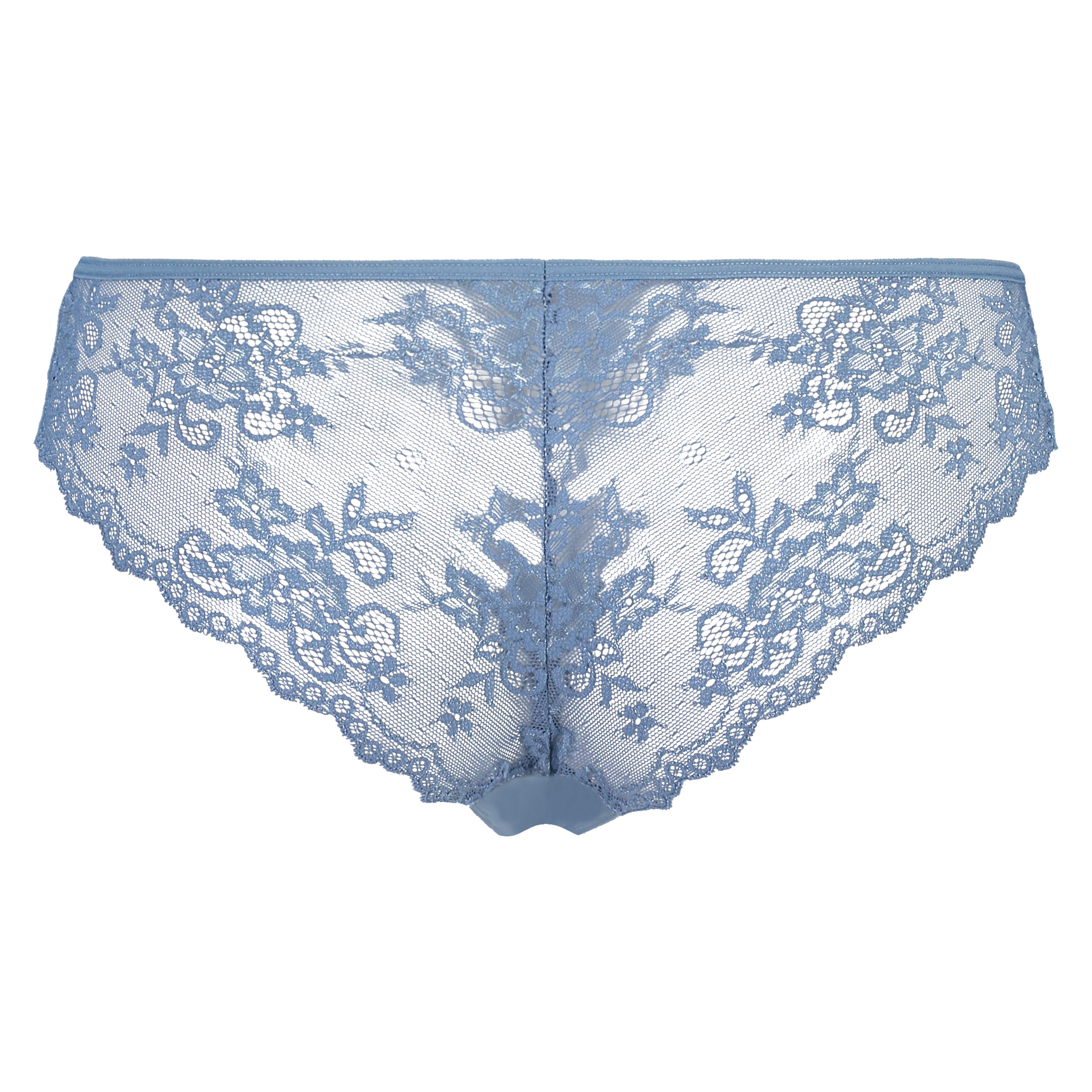 Slip brésilien iInvisible Lace Back, Bleu, main