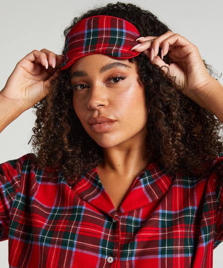 Masque pour dormir Flanelle, Rouge