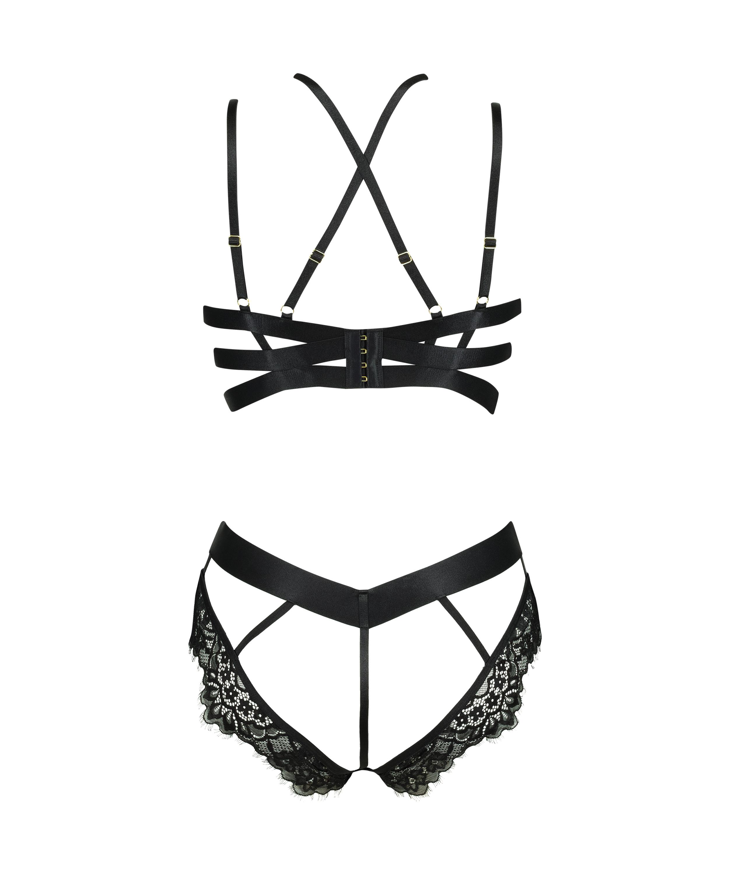 Private Body ouvert Flora, Noir, main