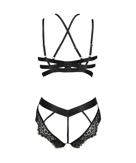 Private Body ouvert Flora, Noir