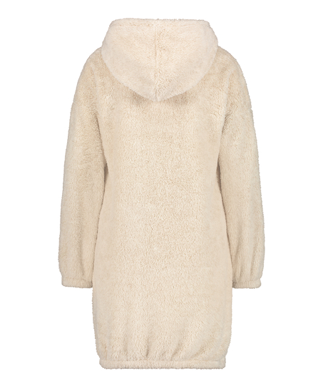 Robe snuggle polaire femme, Beige