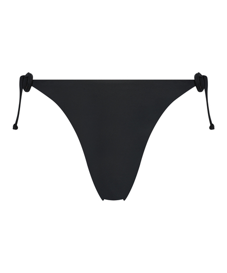 Bas de bikini string Luxe, Noir