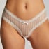 Slip br&eacute;silien V-shape Mesh, Blanc