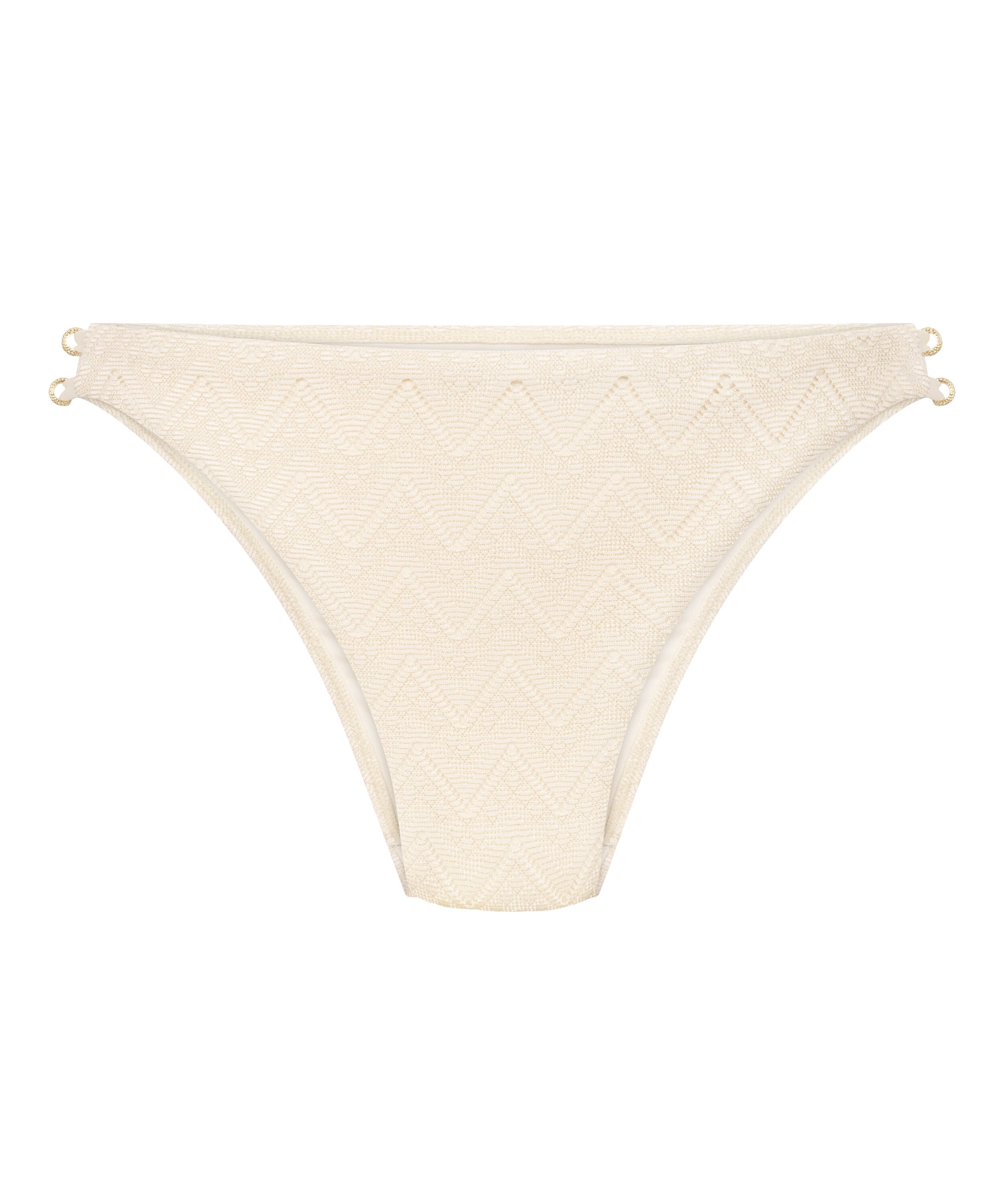 Slip de Bikini Crochet, Blanc