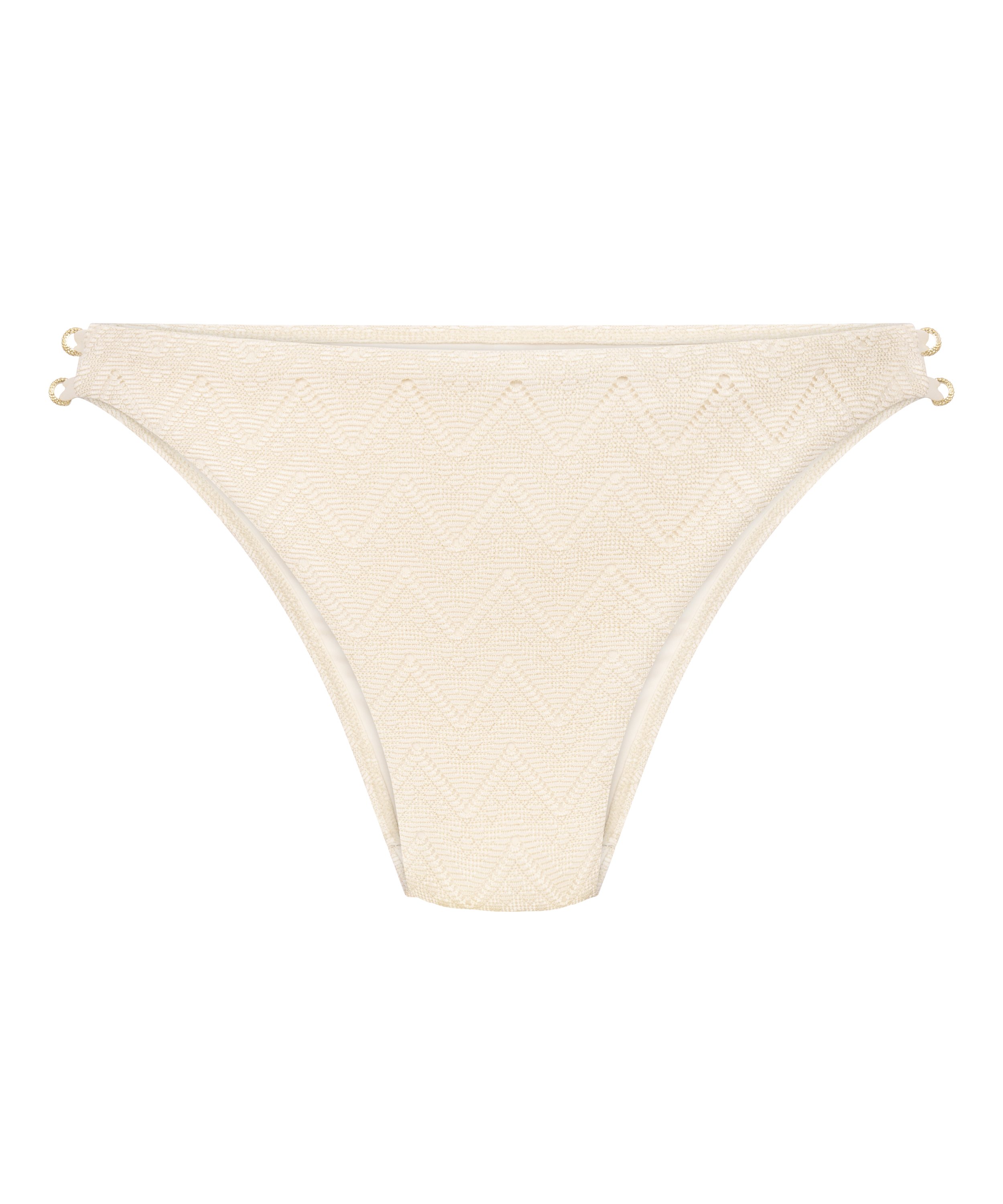 Slip de Bikini Crochet, Blanc, main