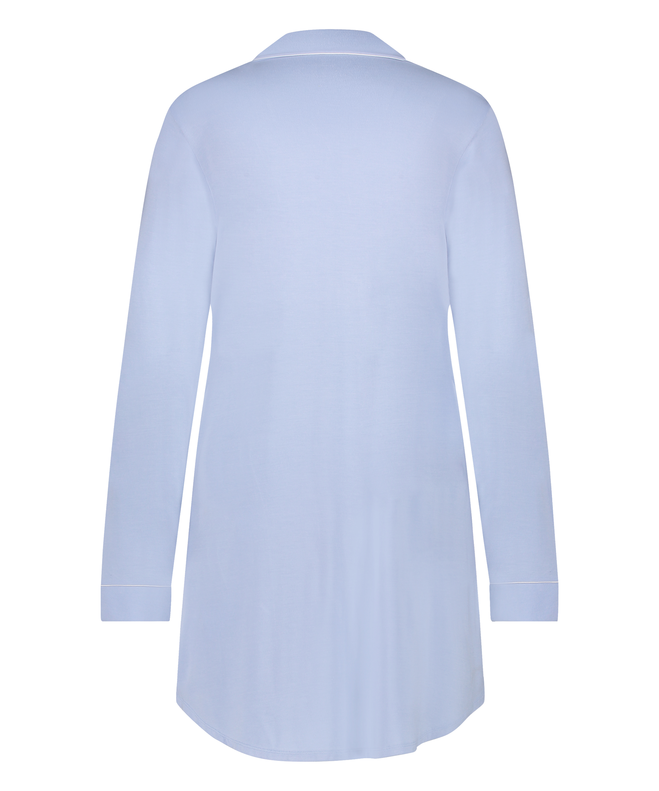 Robe-chemise &agrave; manches longues en jersey Essential, Bleu, main