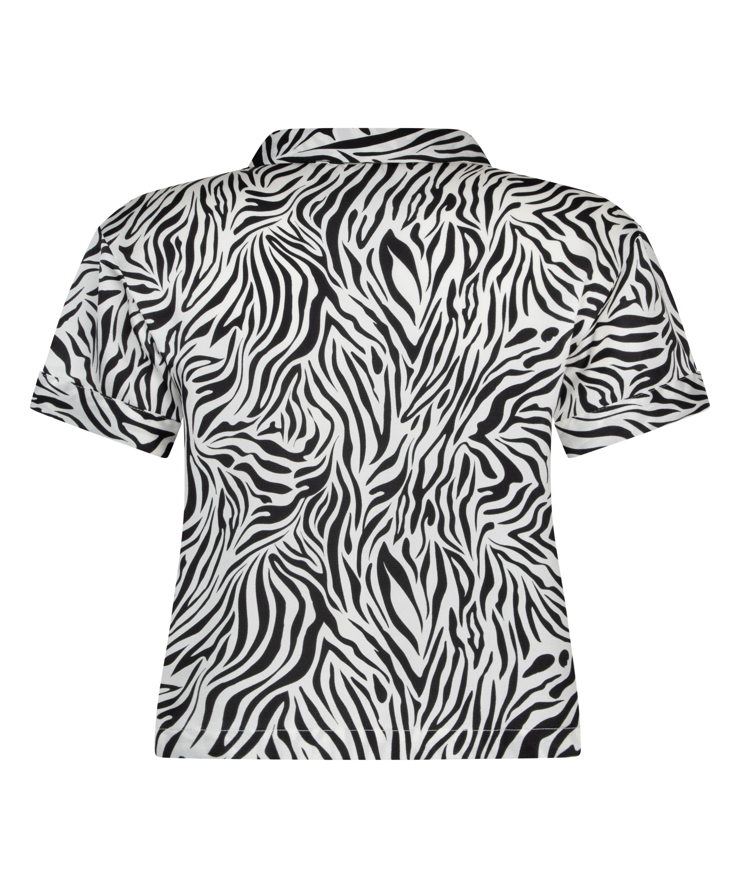 Veste à manches courtes en satin, Blanc, main