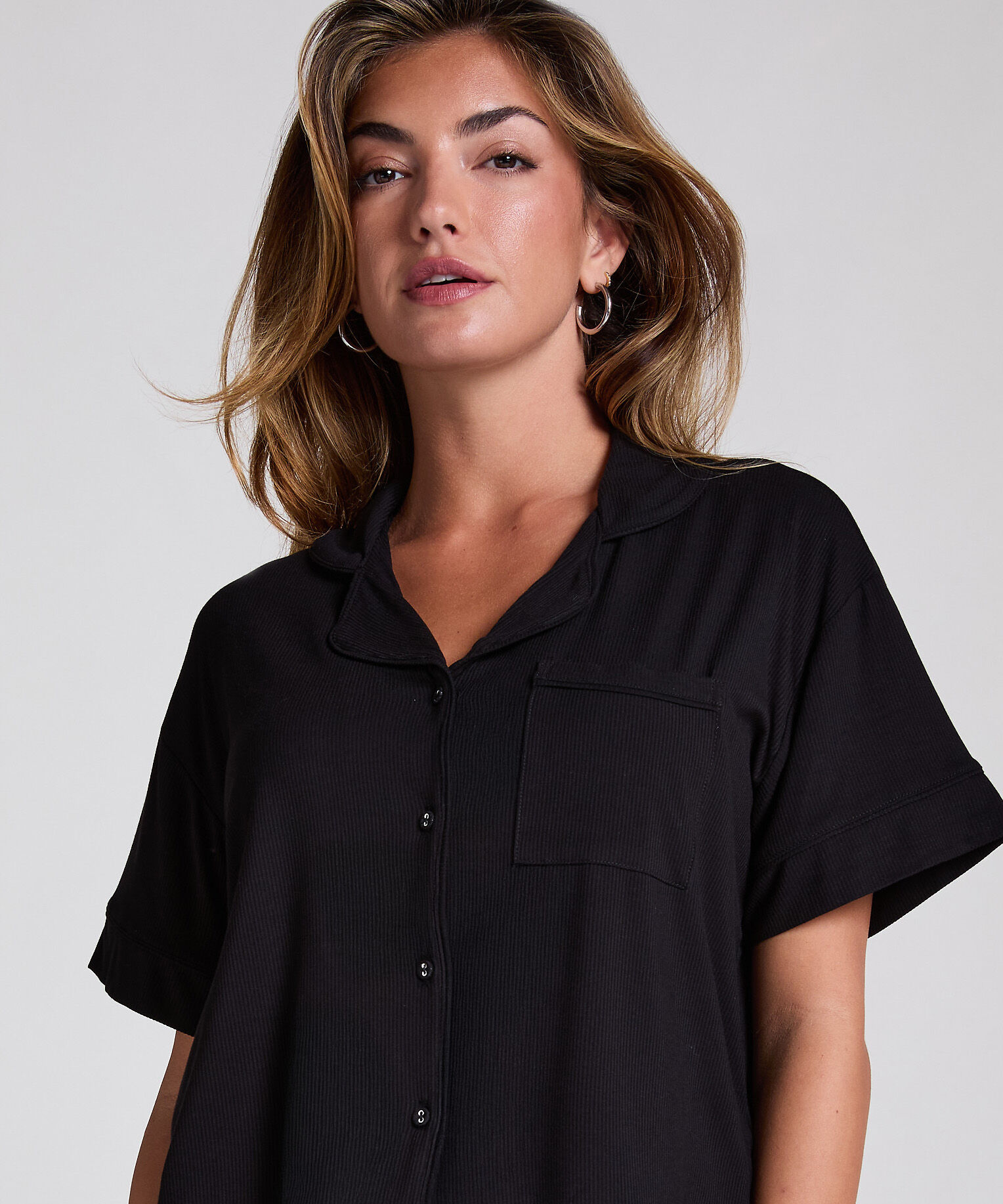 Veste en Velours, Noir