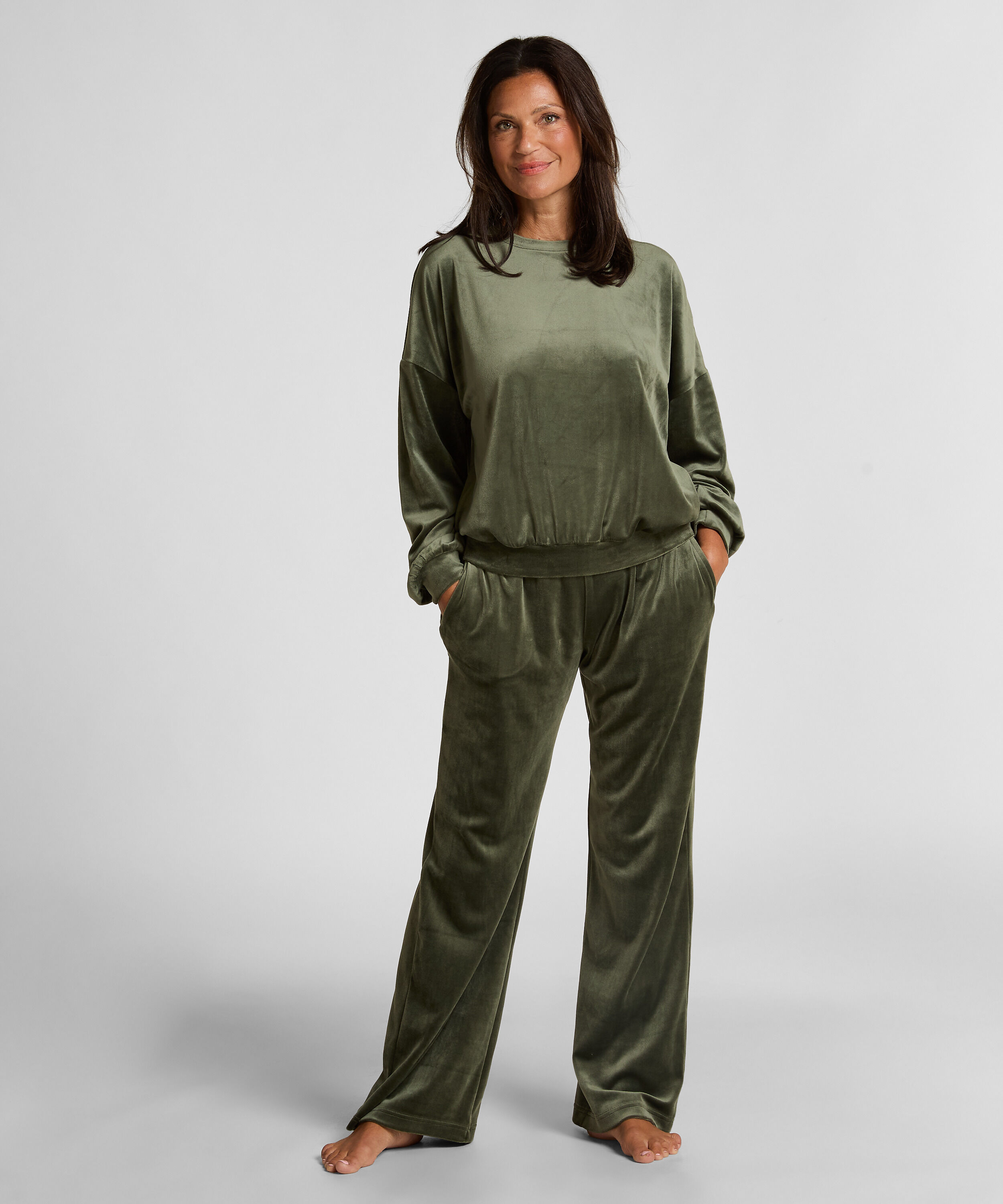 Petite Pantalon de pyjama Velours, Vert Petite Pantalon de pyjama Velours, Vert