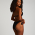 Haut de bikini triangle Luxe, Noir