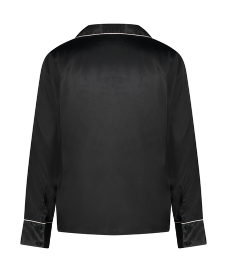 Veste à manches longues Satin, Noir