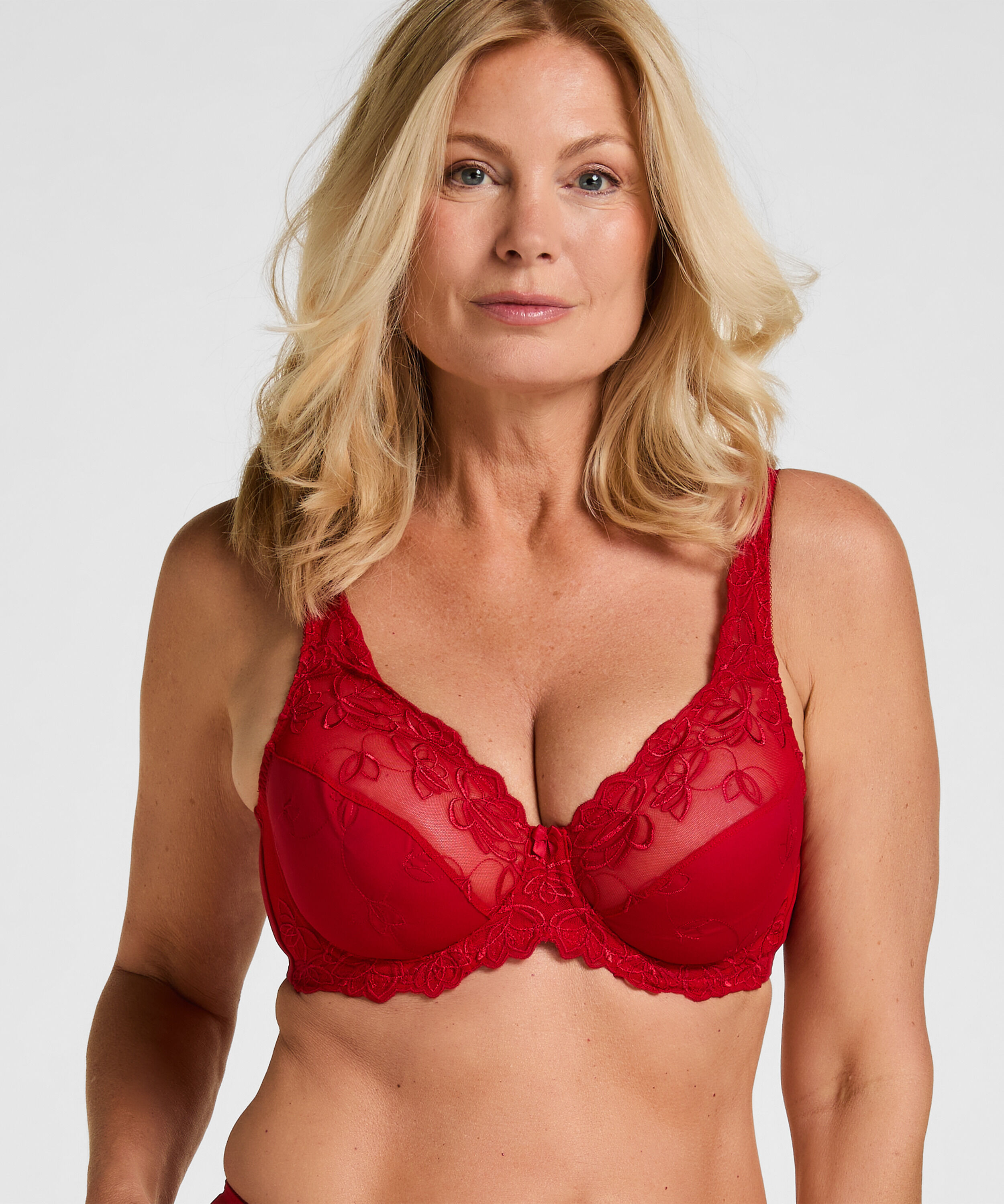 Soutien-gorge à armatures non-préformé Diva, Rouge