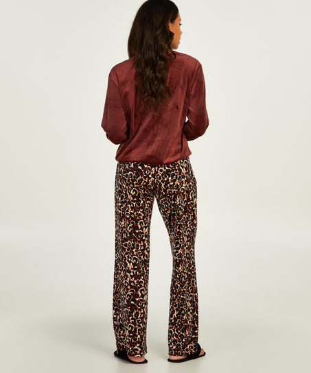 Ensemble de pyjama velours, marron