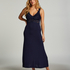 Nuisette Nora dentelle longue, Bleu