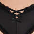 Slip br&eacute;silien en forme de V Vixen, Noir