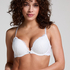 Soutien-gorge à armatures maximiseur préformé Marine, Blanc