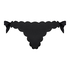 Bas de bikini br&eacute;silien Scallop Goddess, Noir