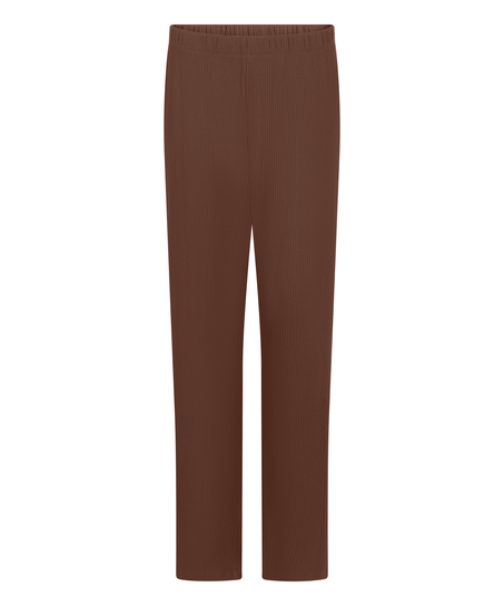 Pantalon Brushed Jersey, Marron