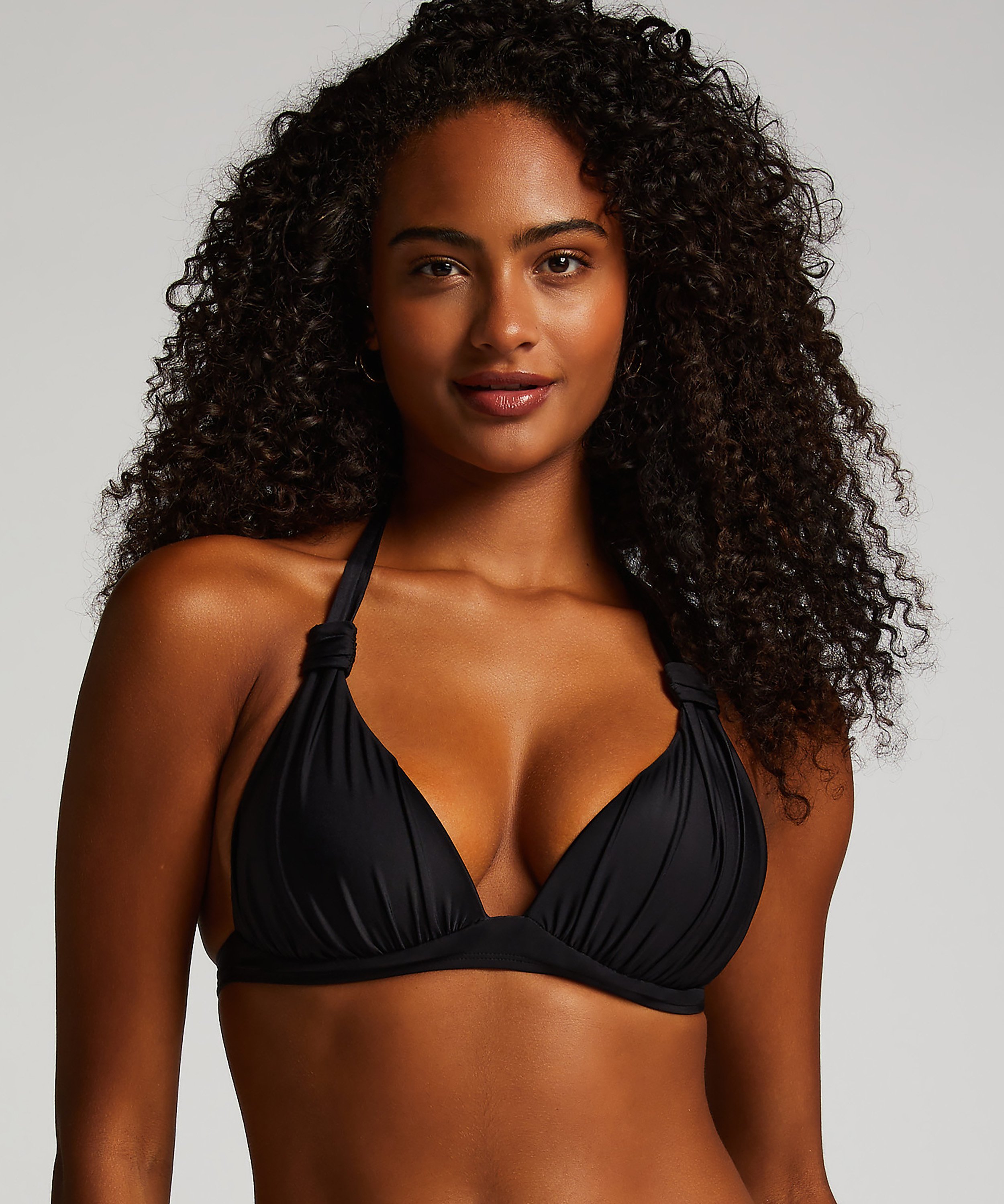 Haut de bikini triangle Luxe, Noir, main