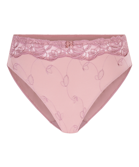 Slip taille haute Diva, Rose