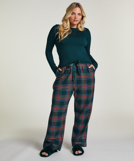Pantalon de Pyjama Flanel, Vert