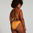Slip de Bikini Cheeky Tanga Scallop Lurex, Orange