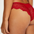 Slip brésilien échancré Heather, Rouge