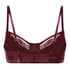 Soutien-gorge non rembourré longline Avela, Rouge