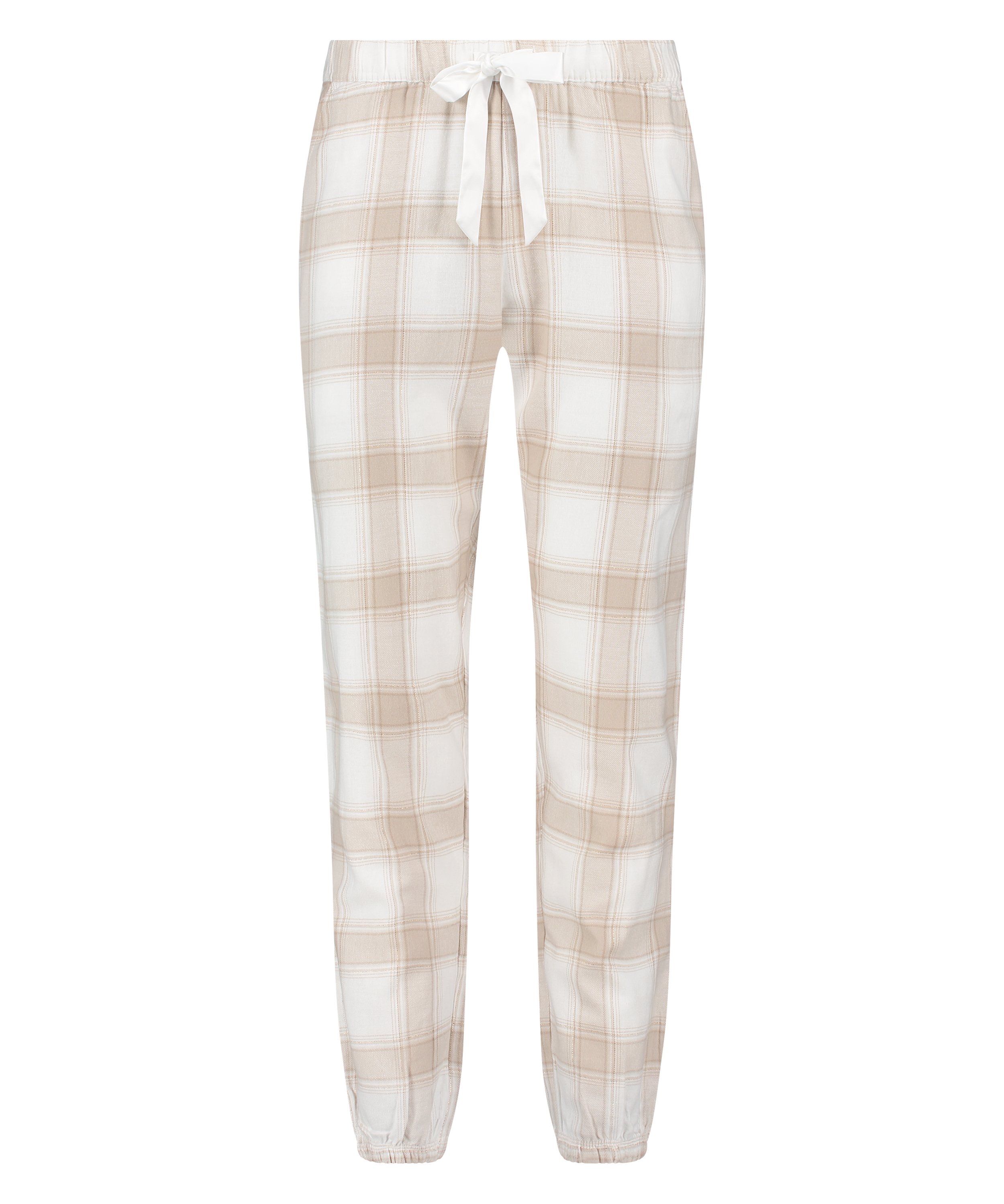 Pantalon de Pyjama Flanel, Beige, main