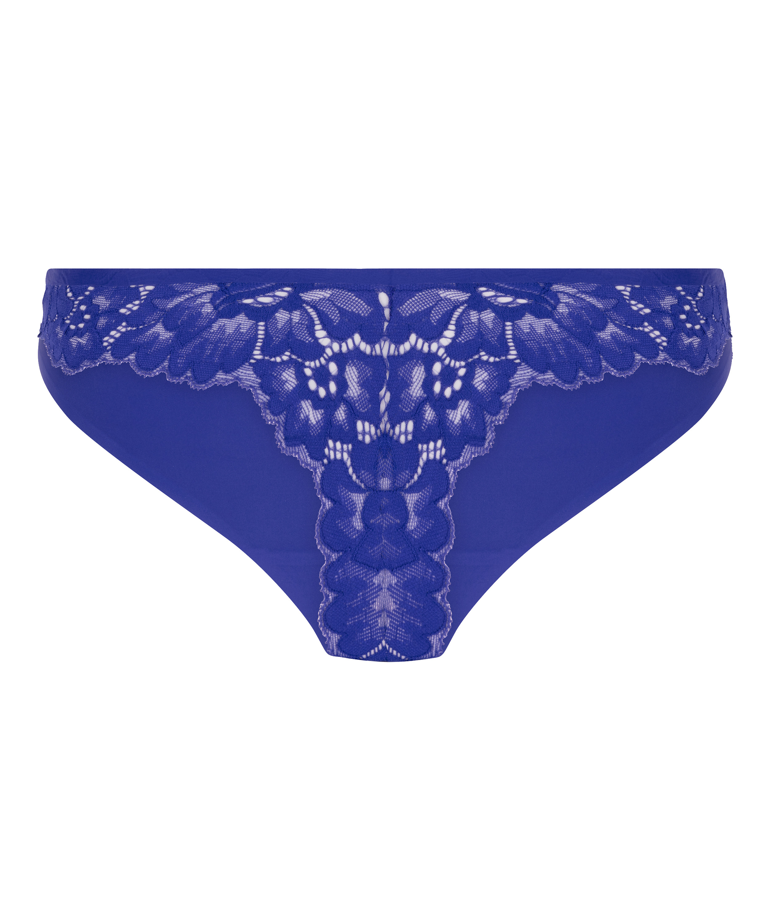 Invisible string Lace Back, Bleu, main