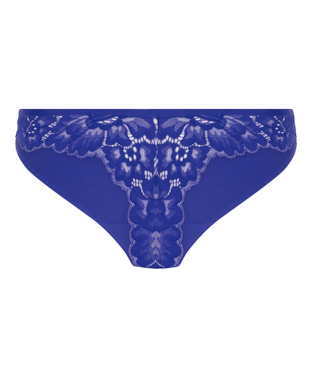 Invisible string Lace Back, Bleu