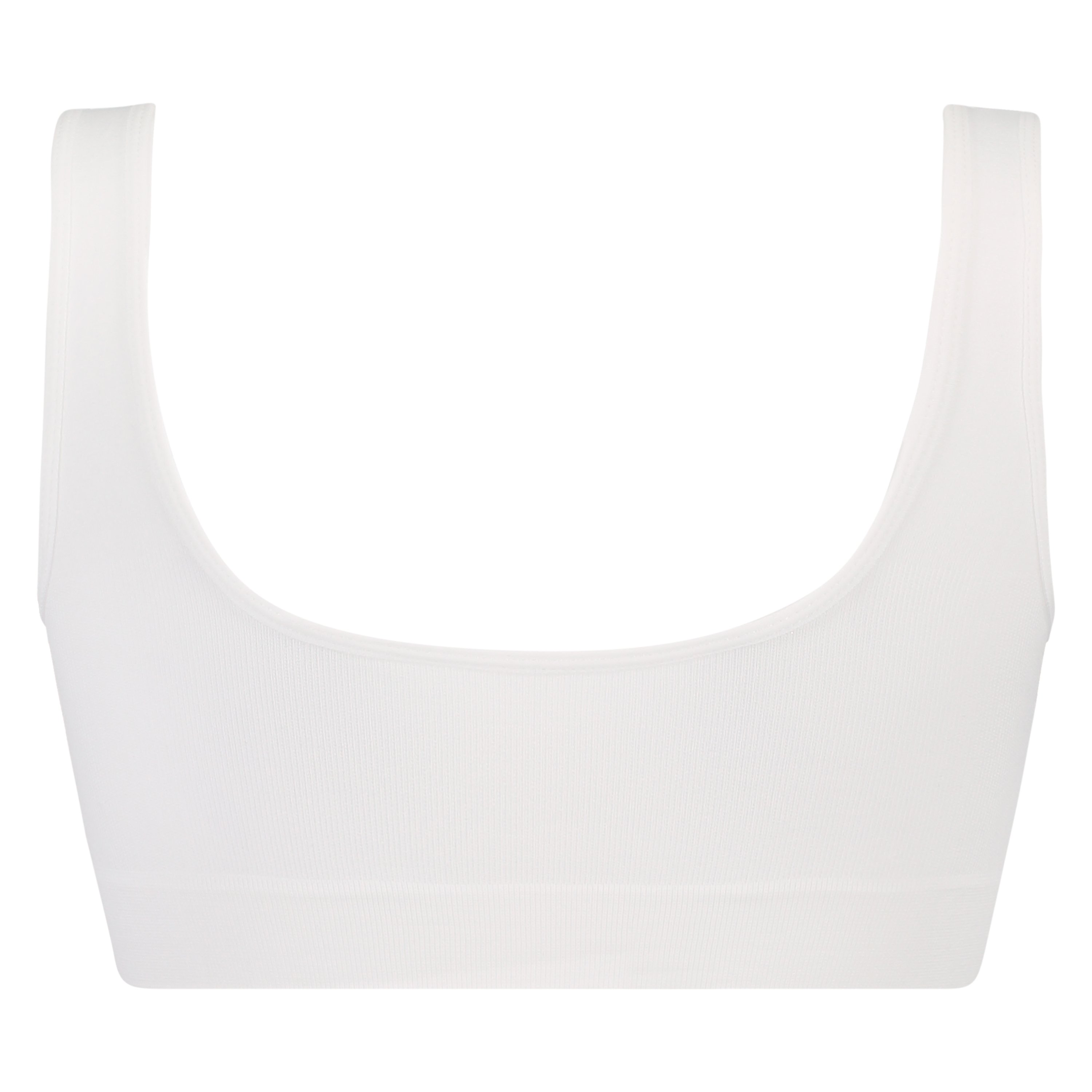 Top basic sans coutures, Blanc, main