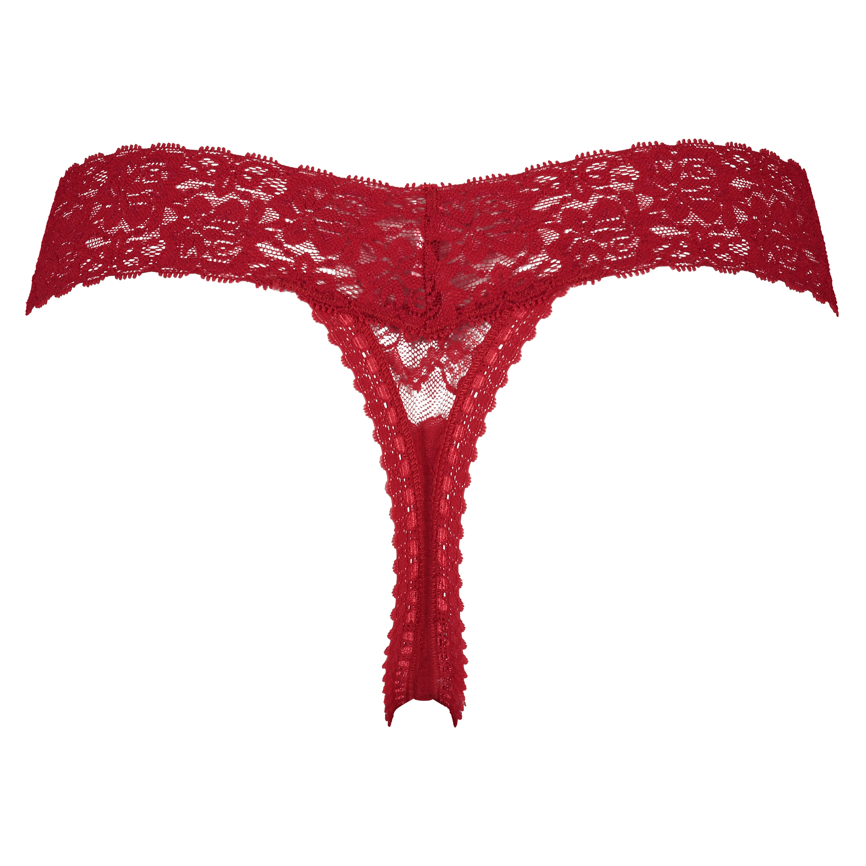 String en V taille extra basse, Rouge, main