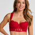 Soutien-gorge à armatures rembourré longline Withney, Rouge
