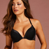Soutien-gorge Push-Up rembourré à armatures Veronica, Noir