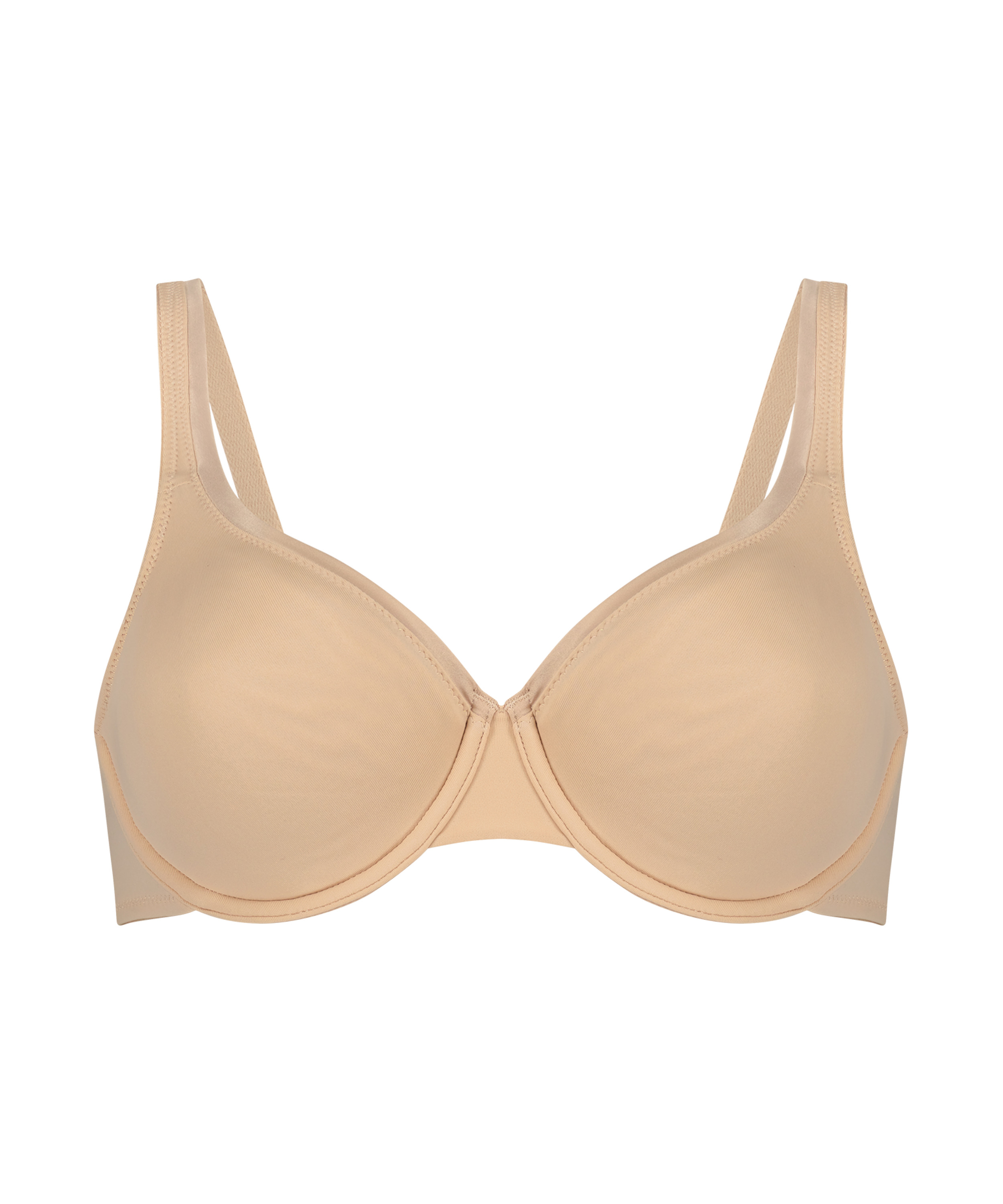 Soutien-gorge à armatures non-préformé Satin Fleece, Beige, main